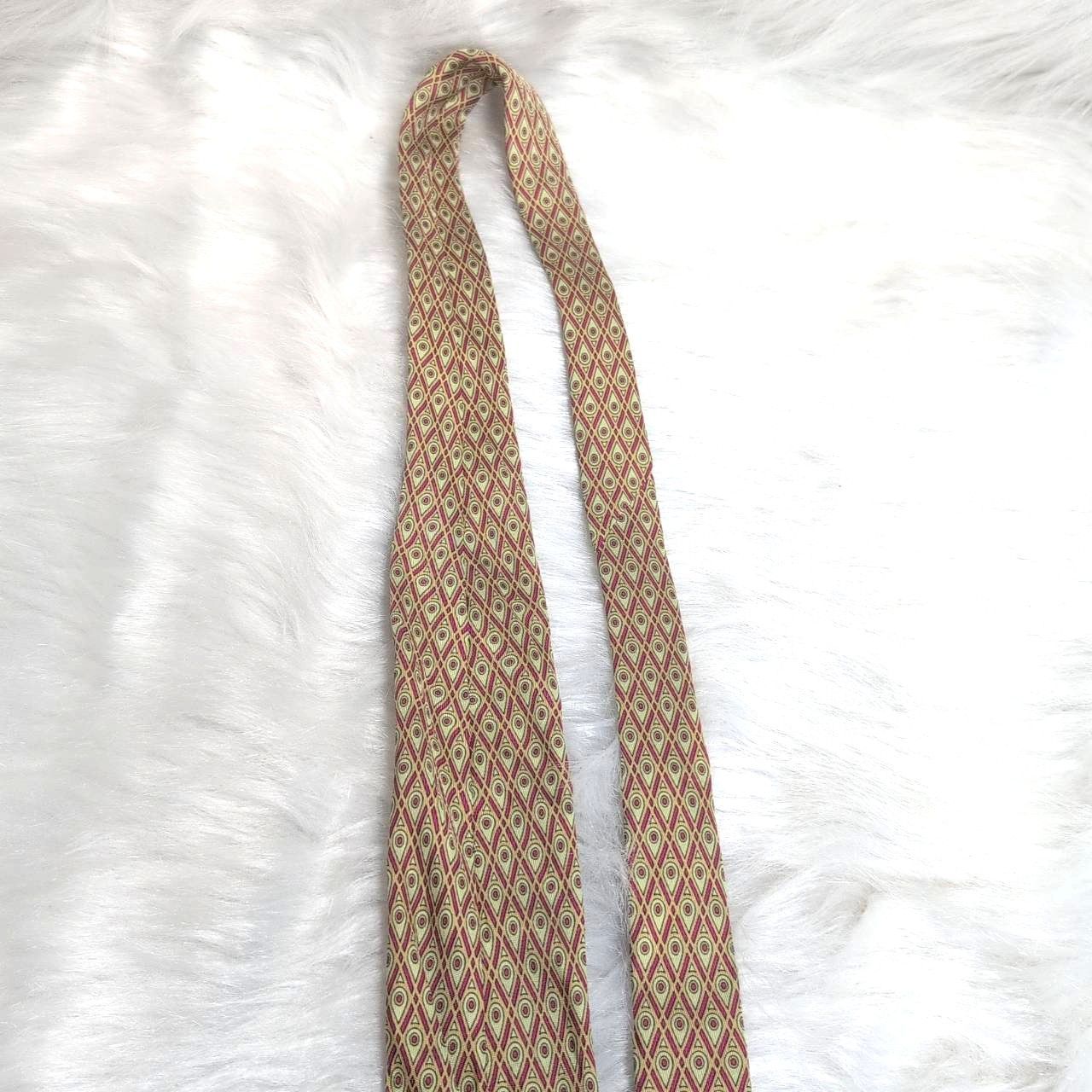 HERMES】 エルメス 総柄 ネクタイ シルク チェック 7976 EA クロス