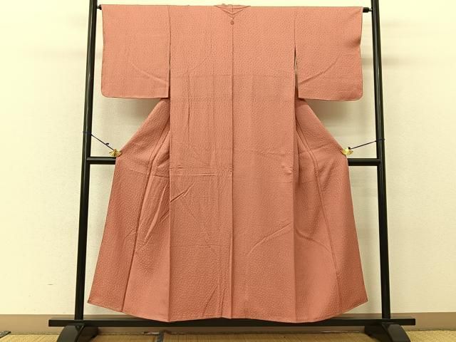 平和屋着物○上質な色無地 利休白茶色 三越扱い 正絹 逸品 BAAU4537mz