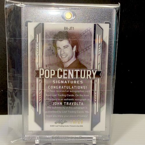 20枚 2021 Leaf Pop Century ジョン トラボルタ John Travolta 直筆サインカード 20