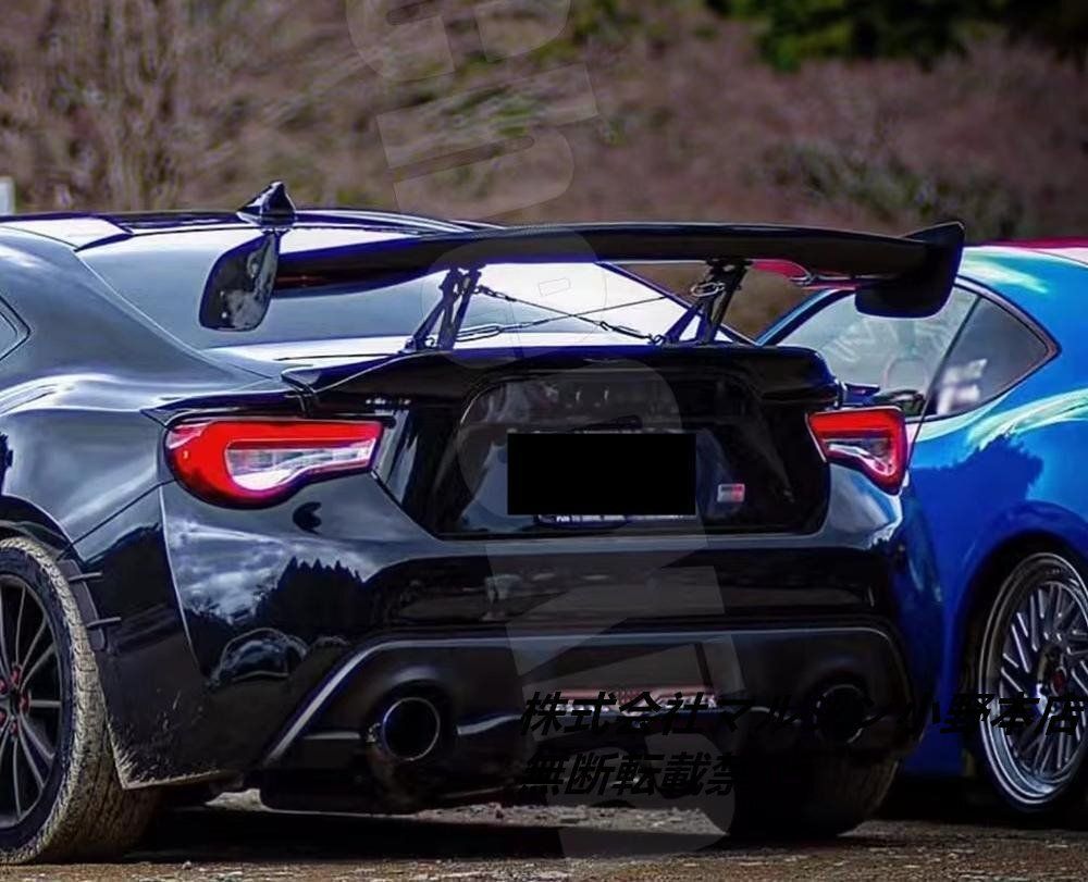 カーボン調 GTウイング BRZ トヨタ 86 ZC6 ZN6 リアスポイラー リア スポイラー GTウィング 汎用 カーボン調 ABS製 ウェット