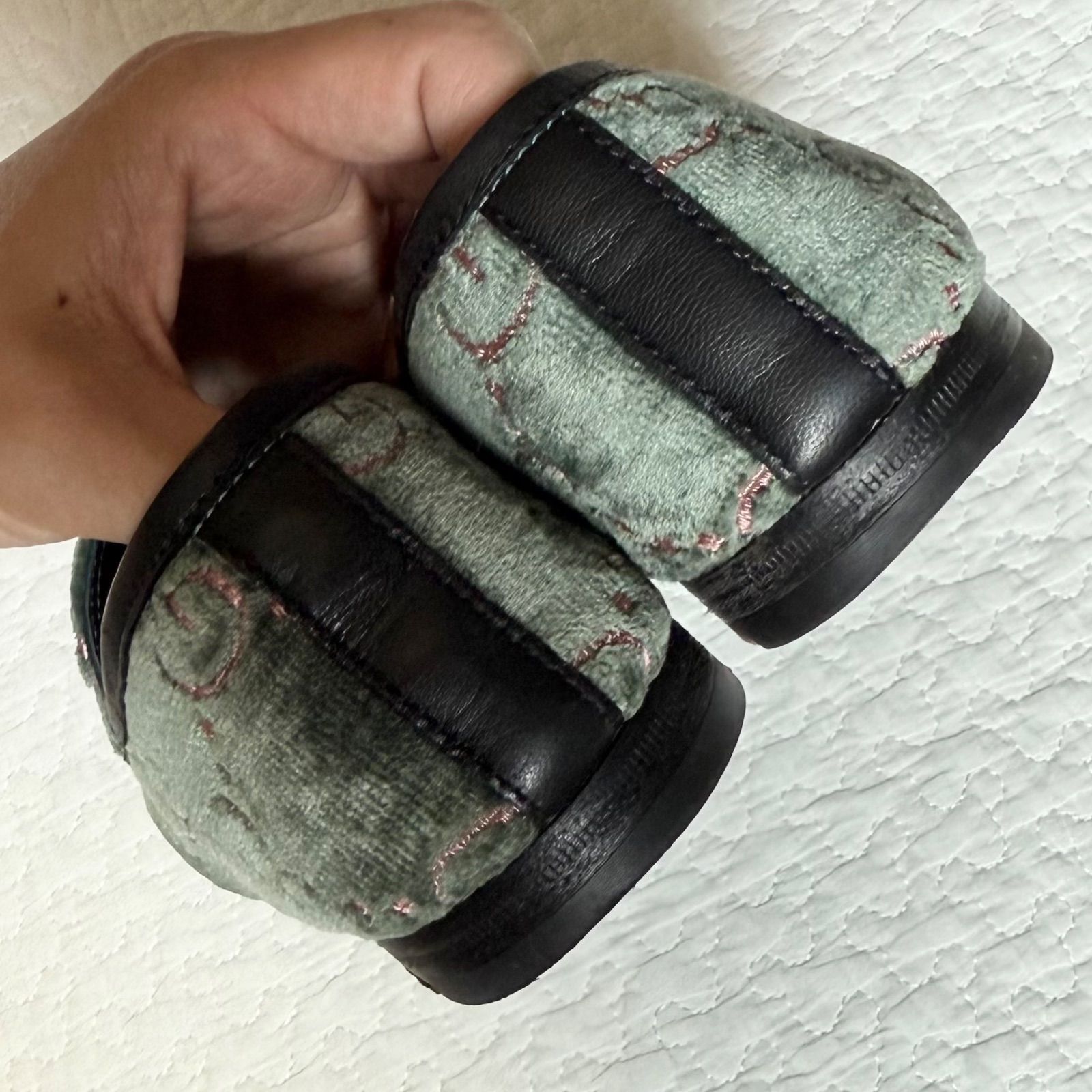 【超美品✨】 グッチ　ヨルダーン　ホースビットローファー　ベルベット　GG柄 美品 GUCCI グッチ ヨルダーン GG柄 ホースビットローファー