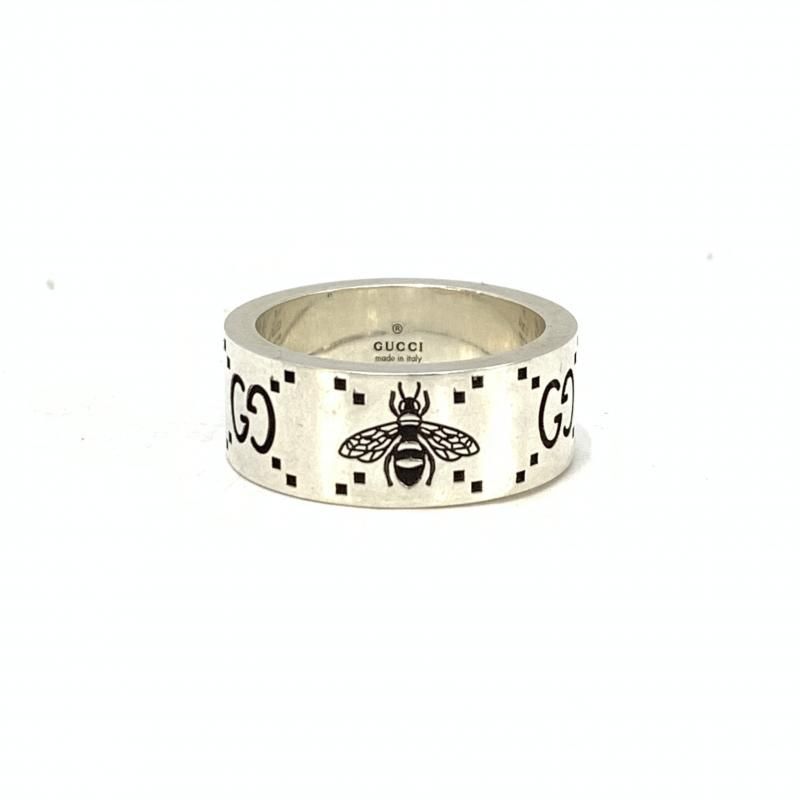 【中古】GUCCI Bee Engraved Ring サイズ21 19号相当 グッチ[92]