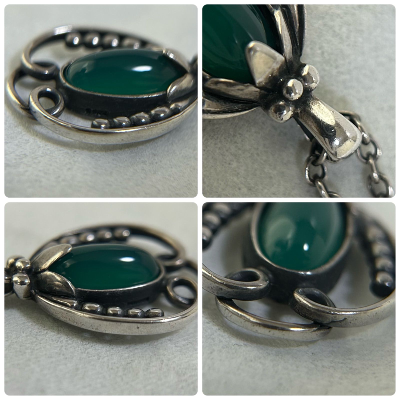 ジョージジェンセン Georg Jensen ネックレス ストーン ペンダント