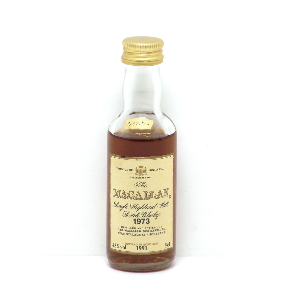 $$ The MACALLAN マッカラン 50ml 18年 43％ 目減り有り ミニボトル1973-1991