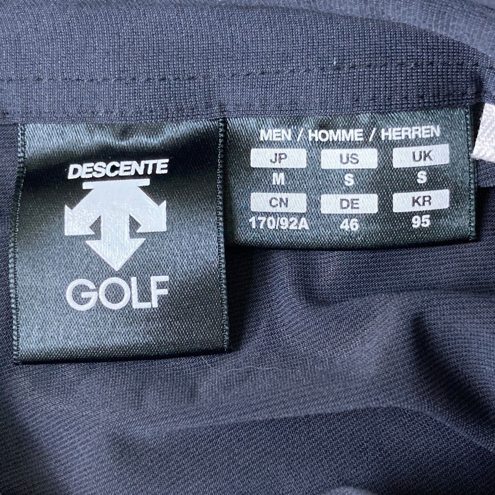 美品 デサント ゴルフ スポーツ シャツ ポロシャツ ネイビー Mサイズ デサント(descente) ゴルフ メンズポロシャツ | 通販・人気