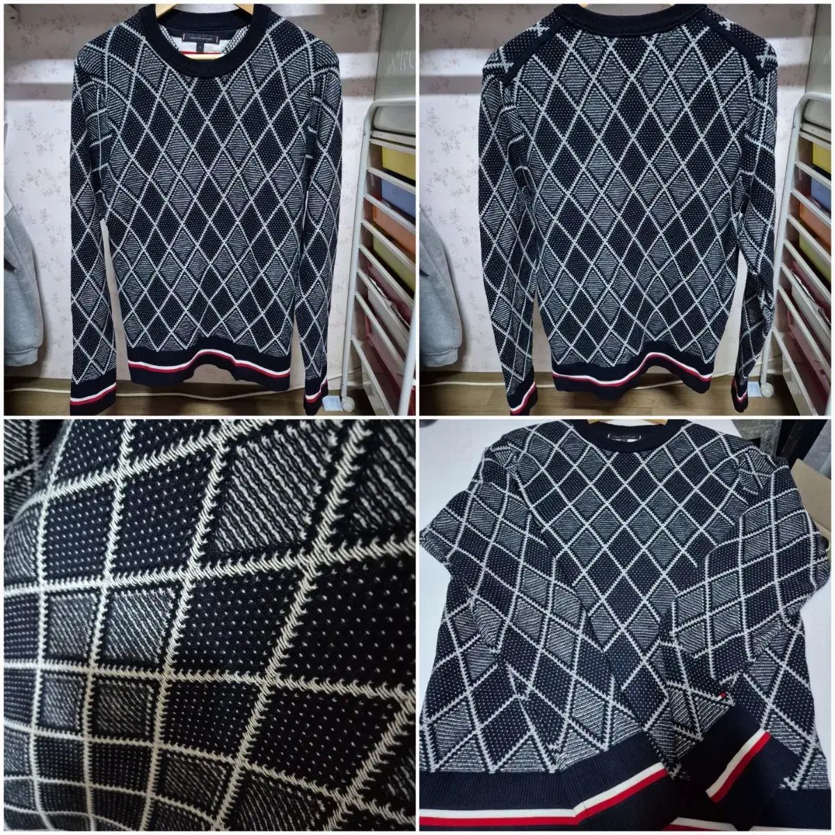 Tommy Hilfiger(トミーヒルフィガー) m レア ニットTシャツ パーカー 