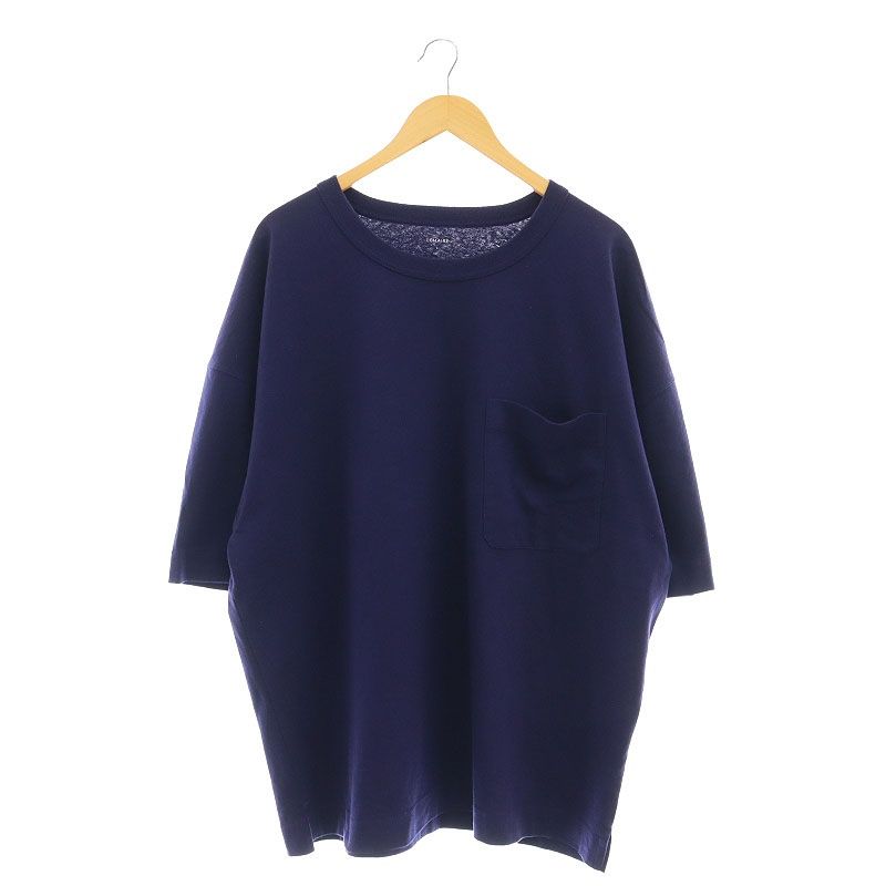 ルメール LEMAIRE 24SS CLASSIC T-SHIRT Tシャツ カットソー 半袖 リネン混 L パープルネイビー |DO OS SH