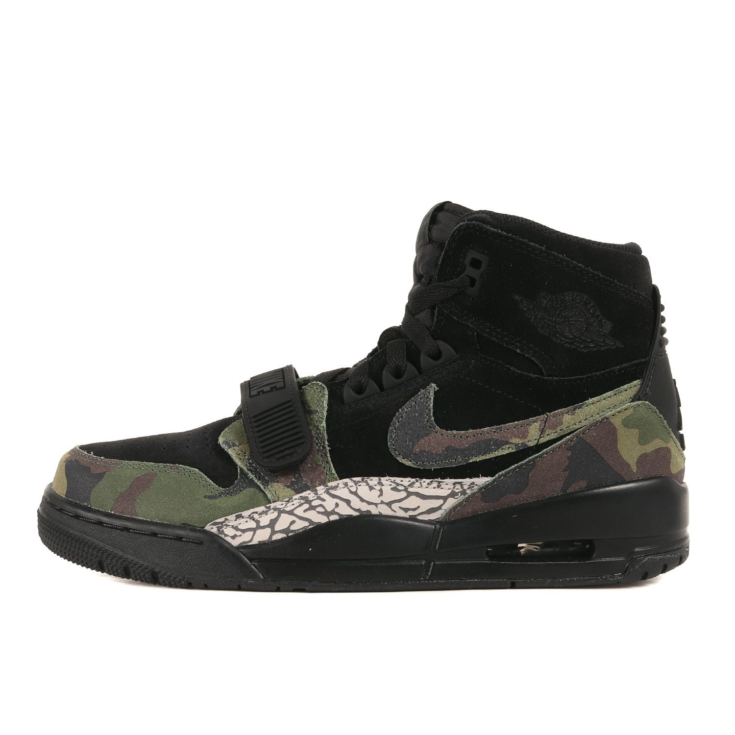 新品 NIKE ナイキ サイズ:27.0cm AIR JORDAN LEGACY 312 CAMO (AV3922-003) エアジョーダン レガシー カモ ブラック カモグリーン 迷彩 US9 ハイカット スニーカー バッシュ シューズ 靴【メンズ】