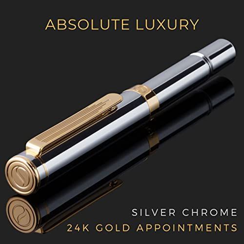 シルバーとゴールド Silver with Gold Scriveiner シルバー クローム