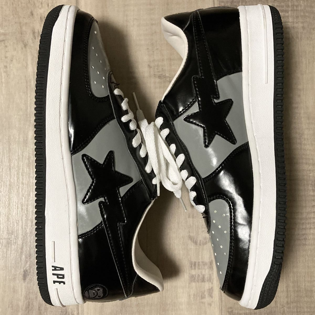 ☆未使用品☆ BAPESTA エナメル スニーカー 26.5cm Milo a bathing ape BAPE STA shoes sneakers  エイプ ベイプ マイロ ベイプスタ - メルカリ