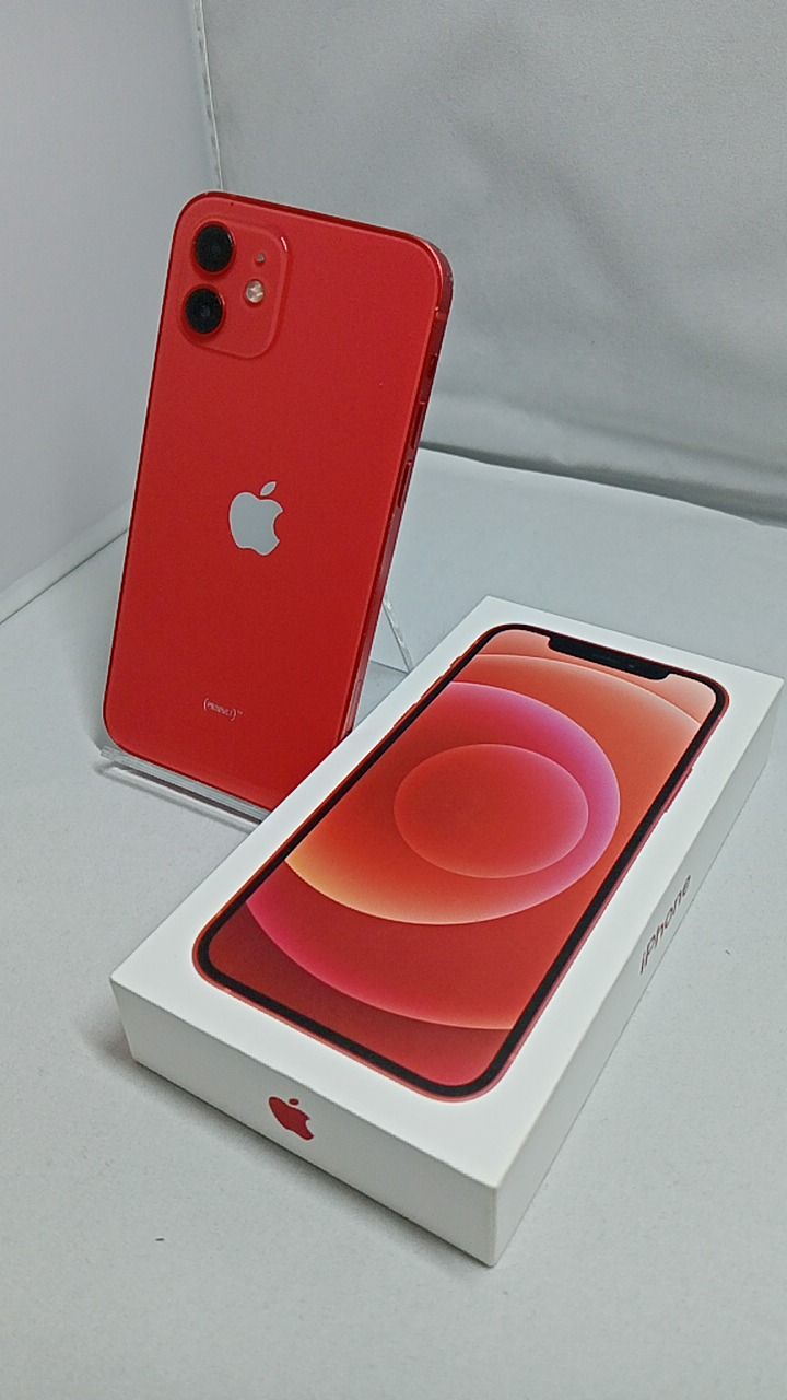 バッテリー容量100％！ iPhone12 A2402 64GB 本体 レッド SIMフリー 