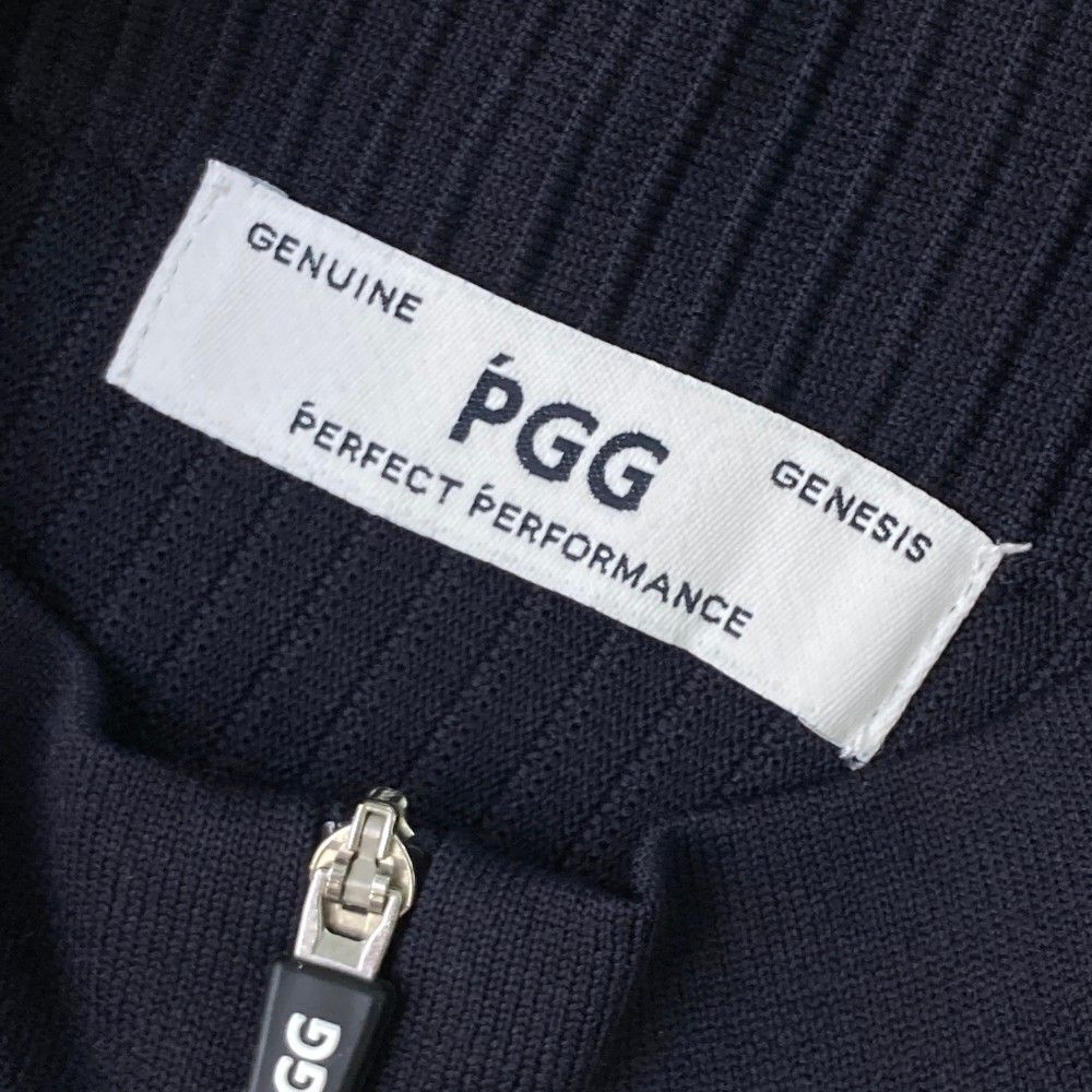 新品！パーリーゲイツ　PGG 濃紺 ハーフジップシャツ PGG PEARLY GATES パーリーゲイツ 半袖ハーフジップTシャツ