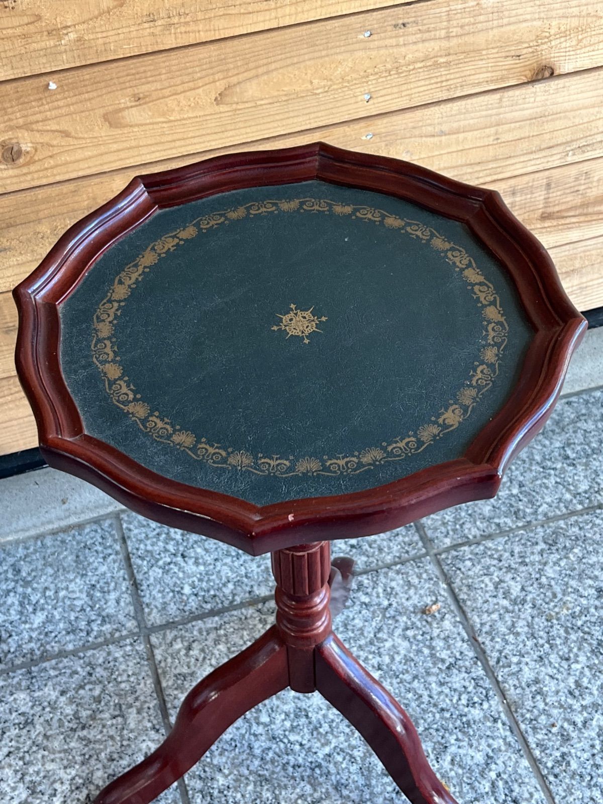 アンティーク調 ワインテーブル サイドテーブル コーヒーテーブル 天然木