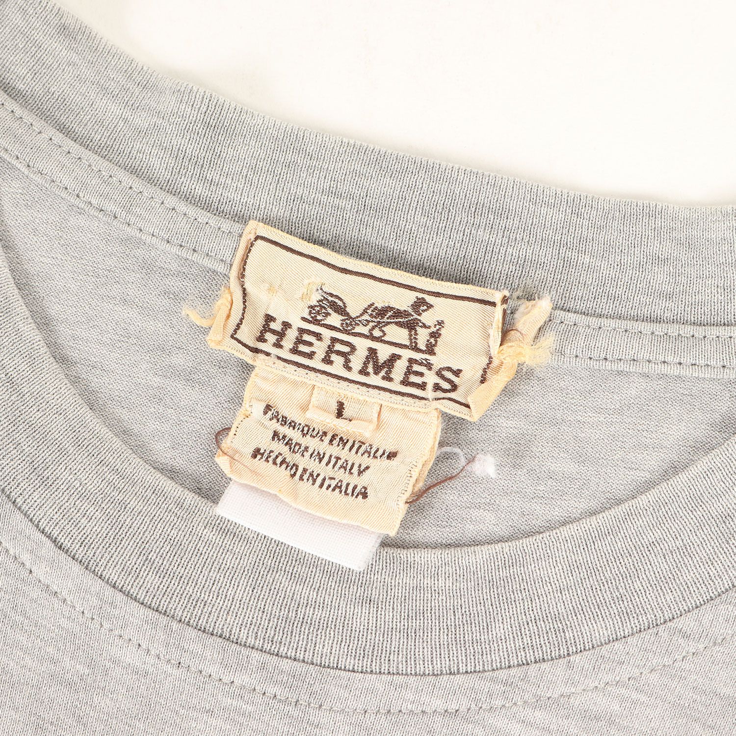 HERMES エルメス Tシャツ・カットソー グレー L 4103525A0098 楽天市場】HERMES エルメスTシャツ・カットソー メンズ【中古