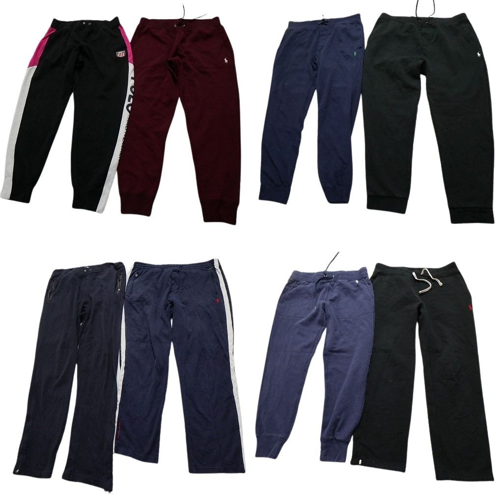 古着卸 まとめ売り ラルフローレン スウェット パンツ 8枚セット メンズ S |M |L ジョガーパンツ ライン 切替え 古着 NC0923