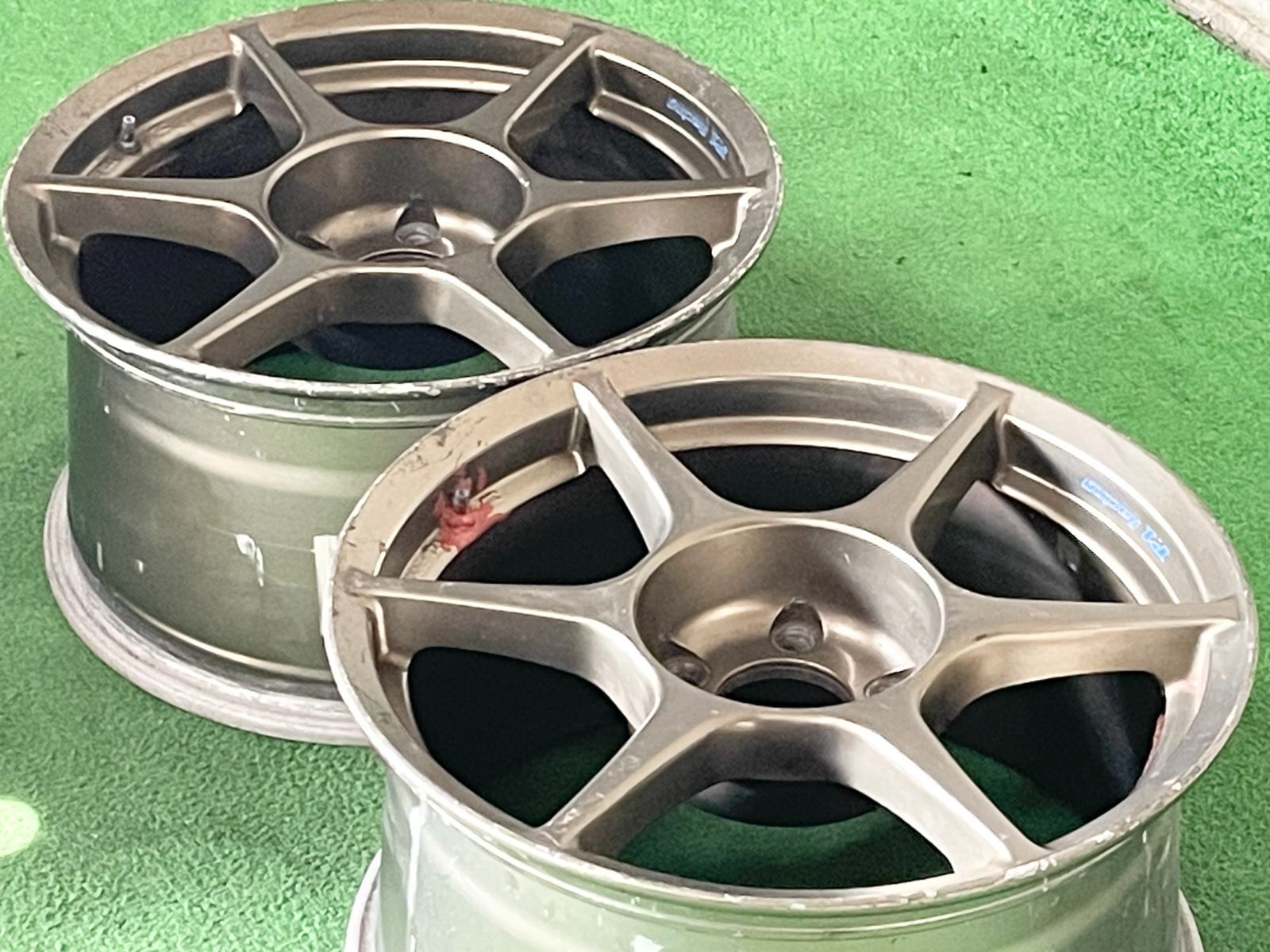 P1 recing 17インチ 180sx シルビア ホイール・17インチ中古P1レーシング2本set J80・ご成約