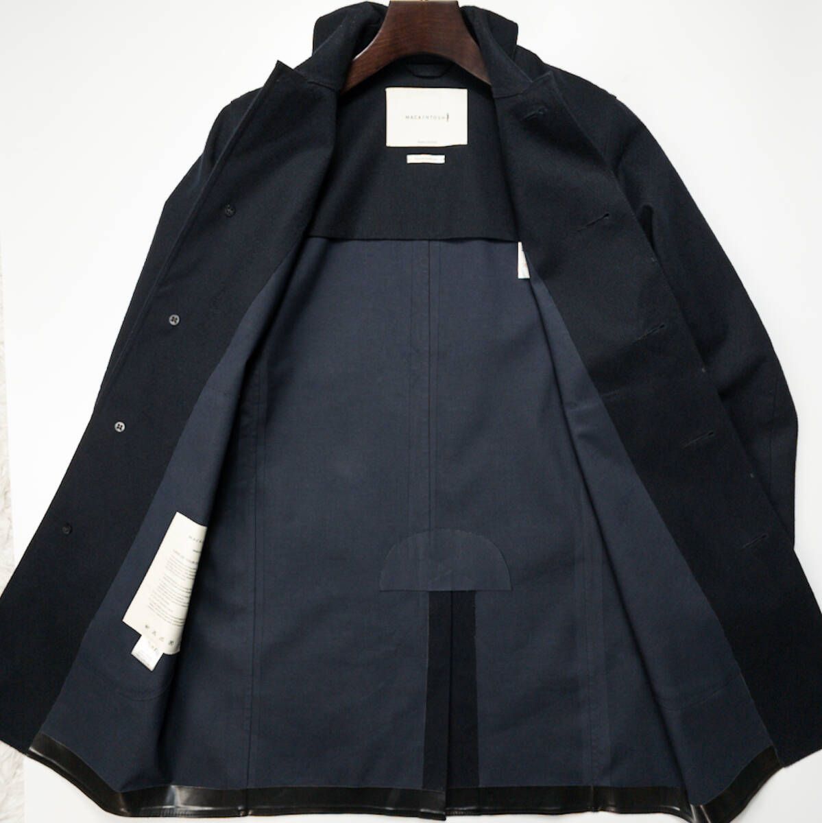 湯*娘様 ベルベットバイスタンバーグ ステンカラーコート　ゴム引き　マッキントッ MAREE REVERSIBLE - ゴム引きコート – Mackintosh