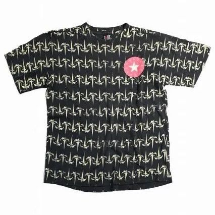 90s USA製GIANTボディー QUEENSRYCHE 総柄バンドTシャツ