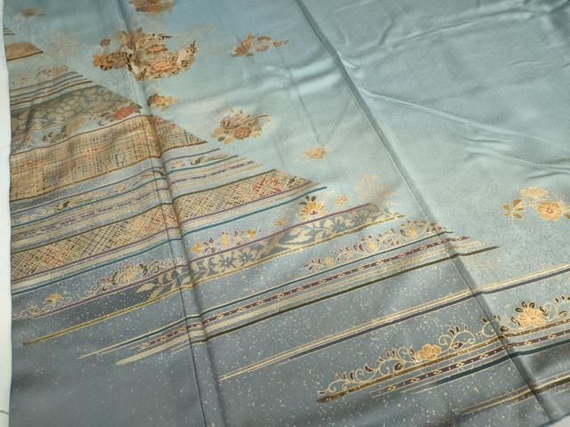 平和屋着物▽訪問着 花鳥楽器文 金彩 正絹 逸品 DAAV4752ud