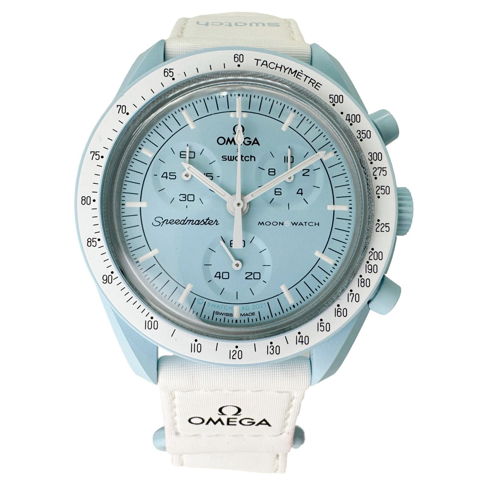 スウォッチ×オメガ (Swatch x OMEGA) ムーンスウォッチ中古美品 オメガ×スウォッチ OMEGA × Swatch ムーンウォッチ ミッション