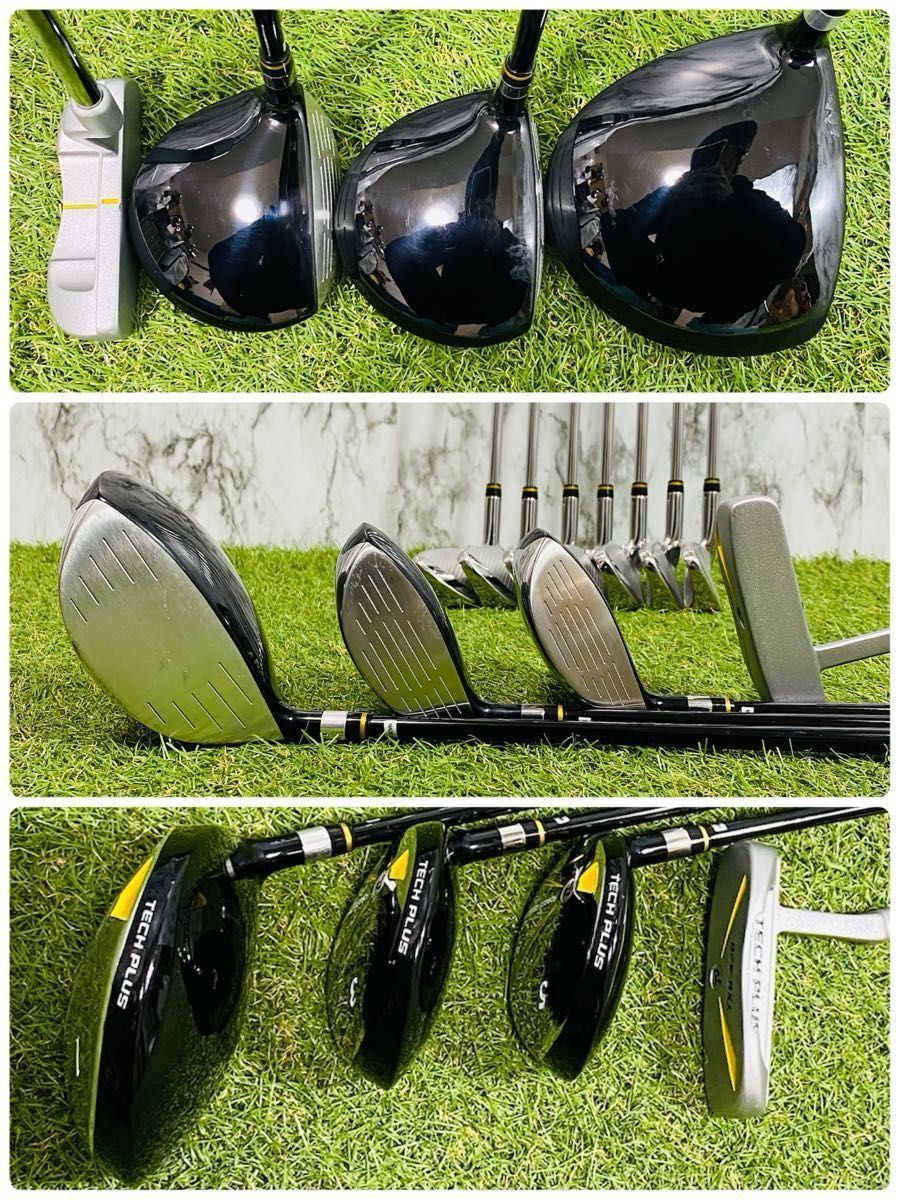 【良品】初心者推奨 テックプラス TXD-420 メンズゴルフセット 11本 R 良品】初心者推奨 テックプラス TXD-420 メンズゴルフセット 11本 R