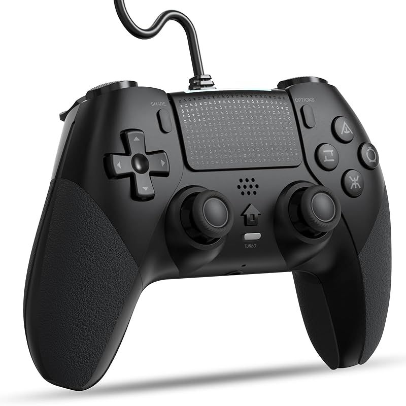 Smalife P4 コントローラー 有線 背面ボタン付き [2025年アップグレード版] ゲームパッド USB接続 遅延なし ジャイロセンサー機能 HD振動 TURBO連射 人間工学 高耐久ボタン 全バージョン P3/PC対応 日