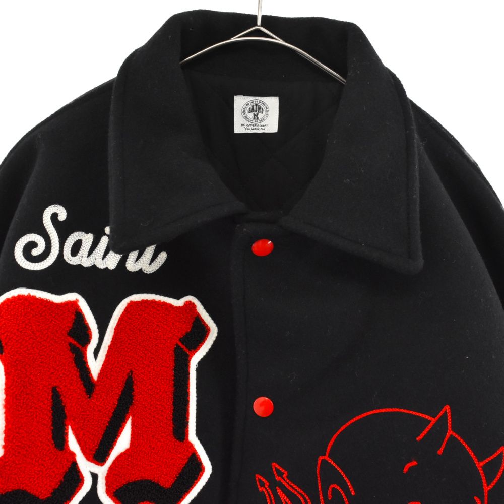 SAINT MICHAEL (セントマイケル) 22AW DEVIL デビル パッチ バーシティ 