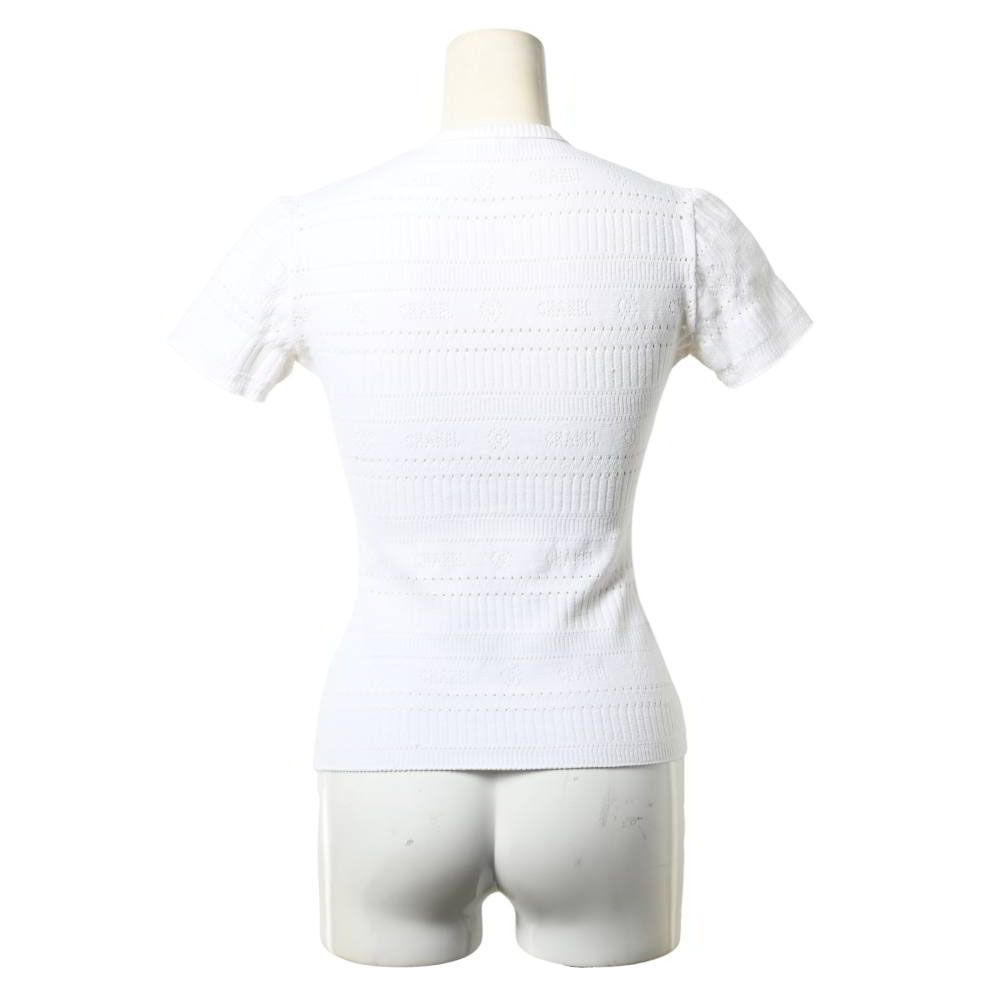 CHANEL 97 P ココマーク ロゴ パンチング トップス