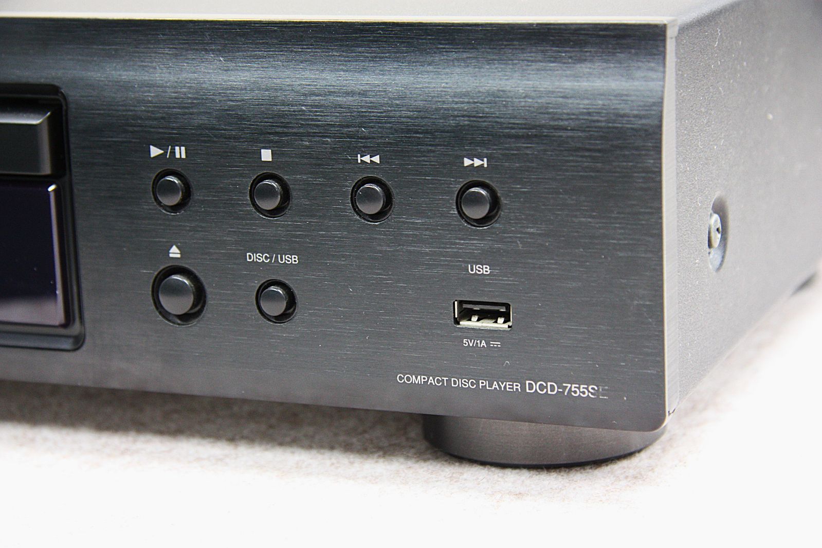 USBメモリー再生 CDプレーヤーDCD-755SEブラック