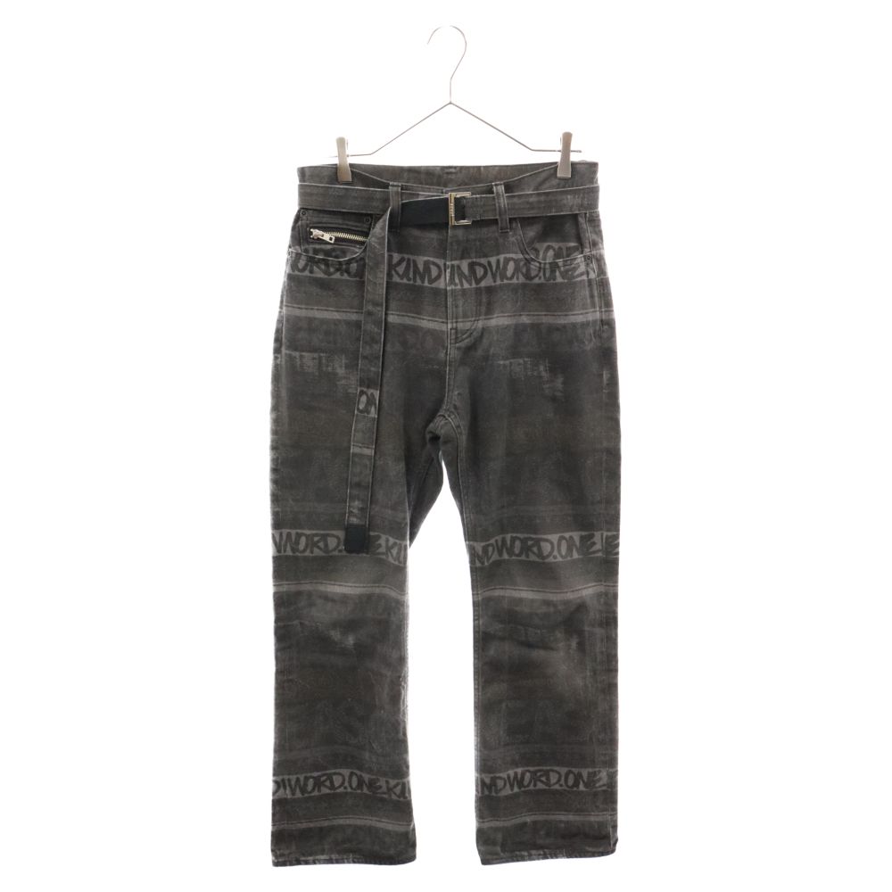 Sacai (サカイ) × Eric Haze Denim Pants エリックヘイズ 総柄デザイン  