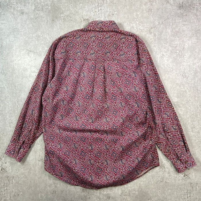 2点まとめ　CHAPS ラルフローレンペイズリー　80s古着　総柄シャツ半袖古着 80s チャップスラルフローレン ペイズリー 総柄デザイン 長袖BD