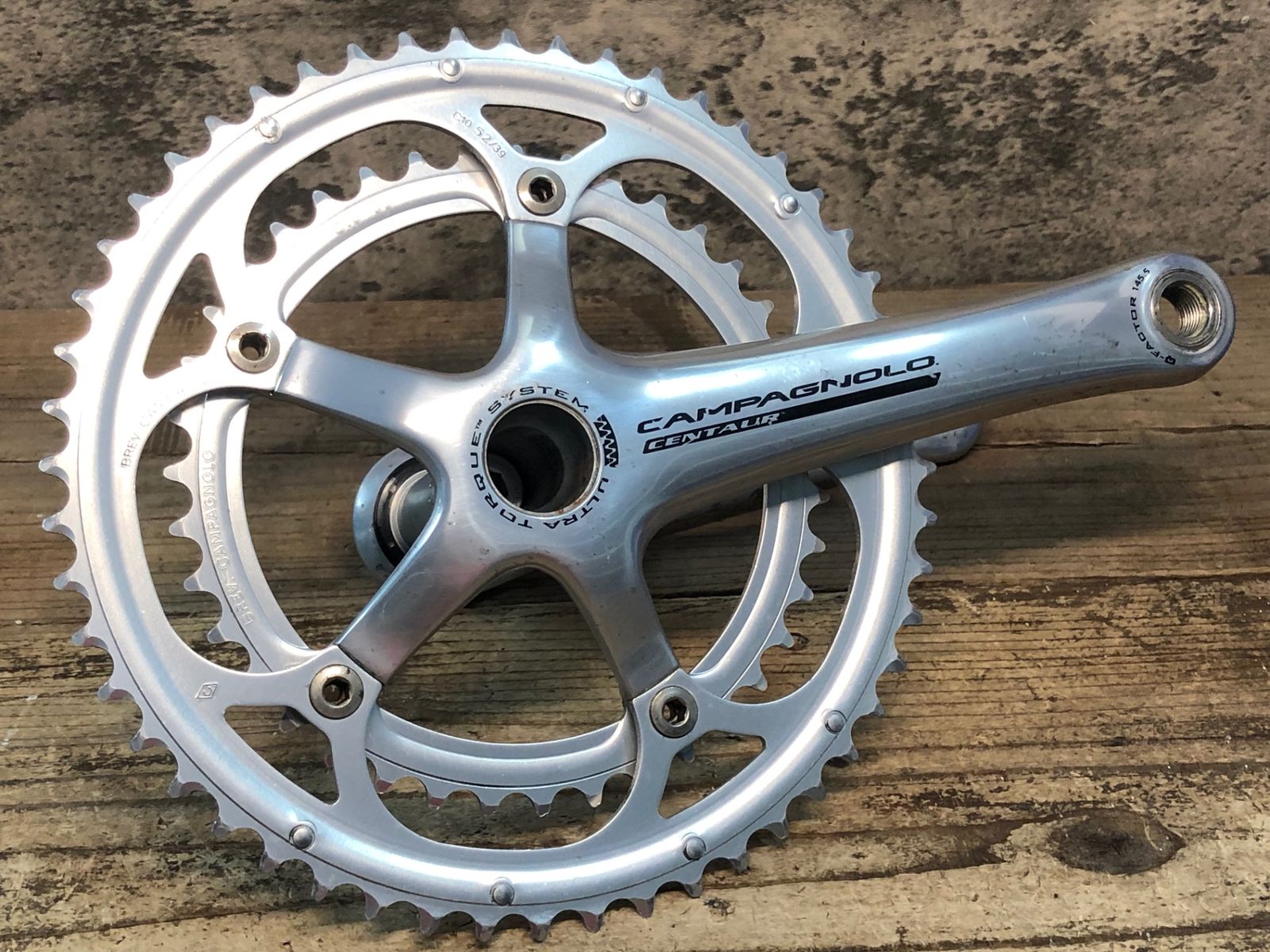 JJ552 カンパニョーロ CAMPAGNOLO ケンタウル CENTAUR クランクセット シルバー 170mm 52|39T ULTRA TORQUE