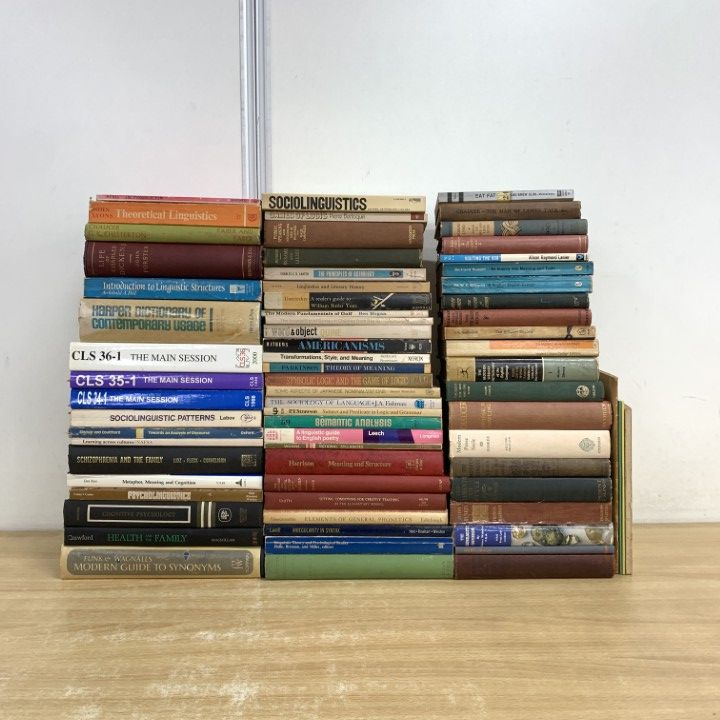 ■02)【同梱不可】洋書 まとめ売り約65冊大量セット/本/言語学/社会学/ディケンズ/アダムスミス/チョーサー/辞書/比喩/心理学/文法/構造/B □02)【同梱不可】洋書 まとめ売り約65冊大量セット/本/言語学
