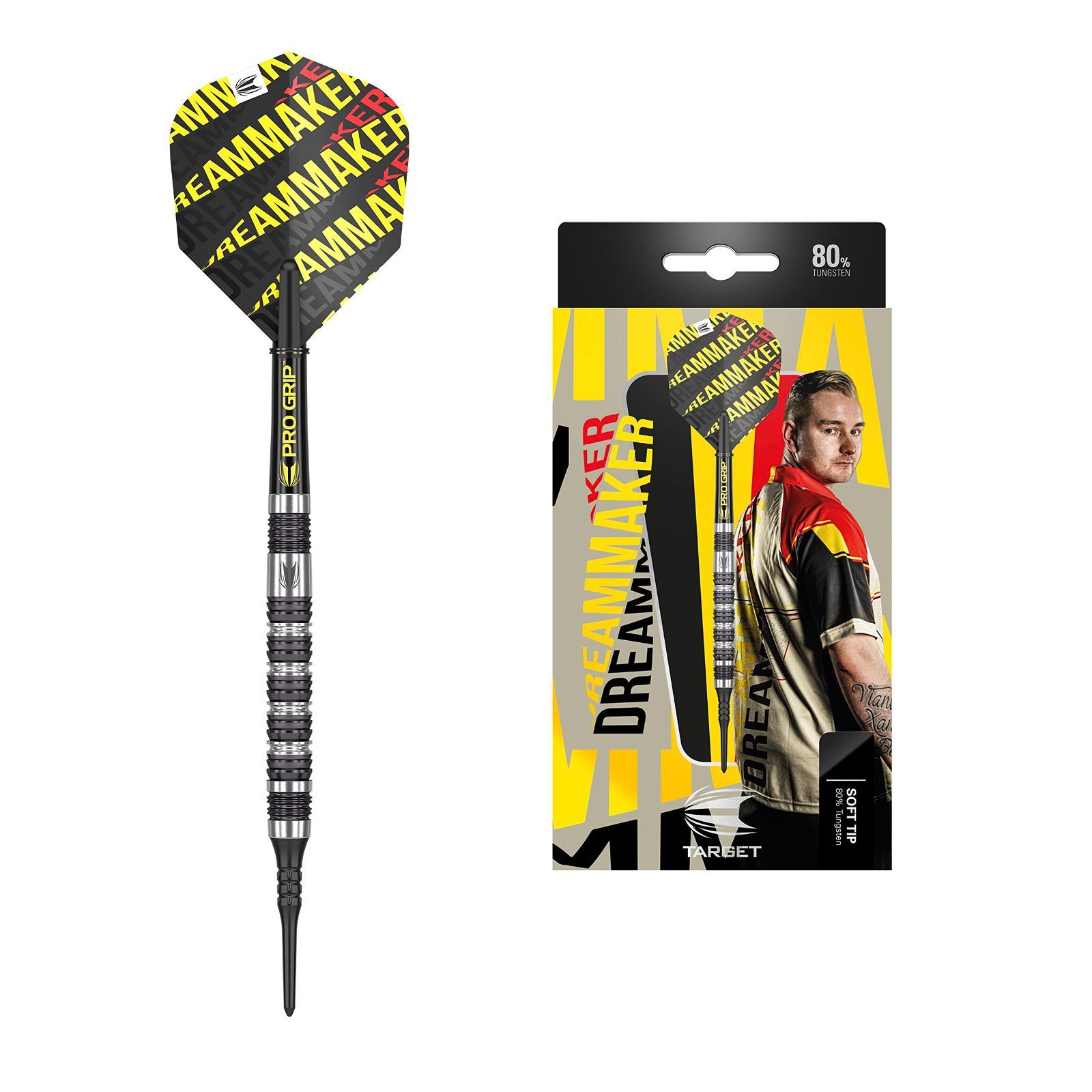 数量 DVB ターゲット 80 G1 ディミトリ ヴァン デン バーグ監修モデル DIMITRI VAN DEN TARGET BERGH Tungsten80% | ダーツ 2BAバレル