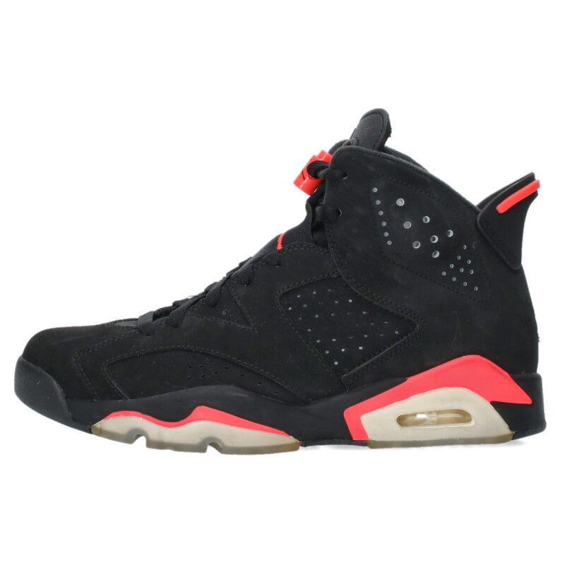 Nike Air Jordan 6 ブラック/レッド snkrsにて当選。 ナイキ AIR JORDAN 6 RETRO INFRARED BLACK 384664-023 エア