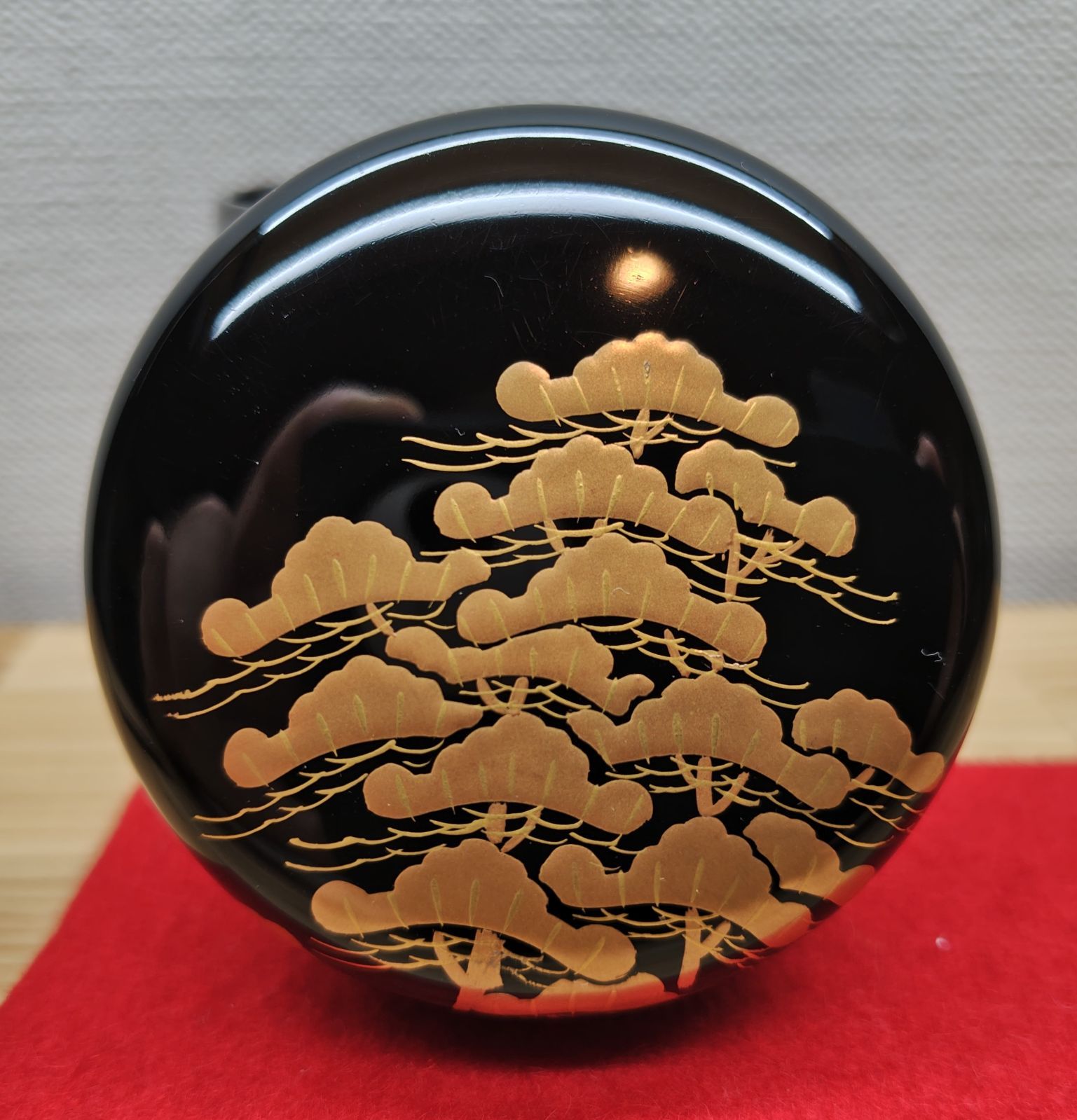 逢絢亭】茶道具 棗 紫寿茶器 京塗 藤蒔絵 表千家書付 初瀬川柳庵 共