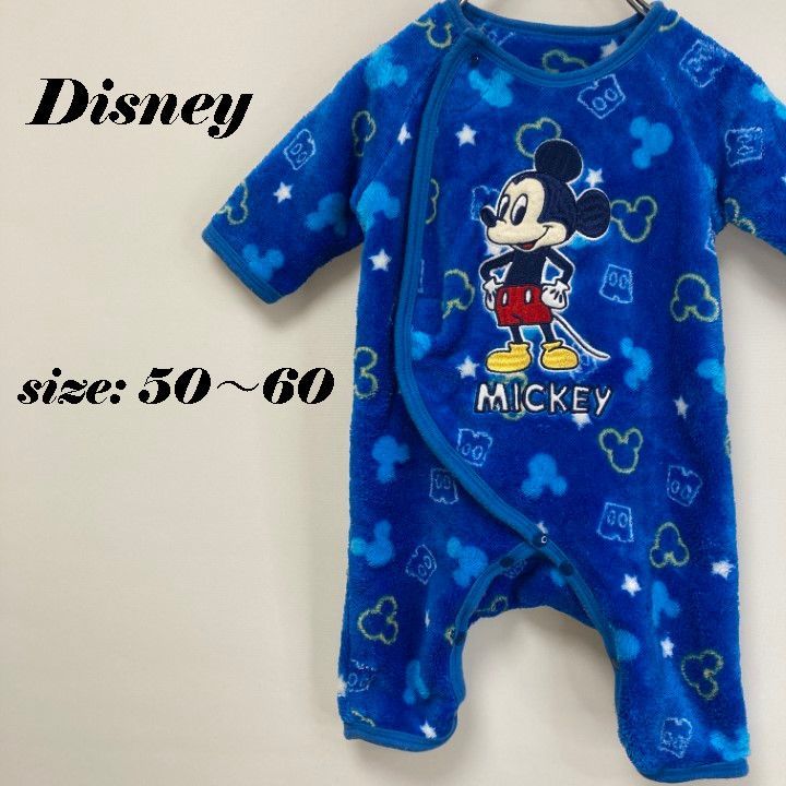 メルカリshops 子供服 ベビー 男の子 女の子 ディズニー ミッキー ロンパース 50 60 冬