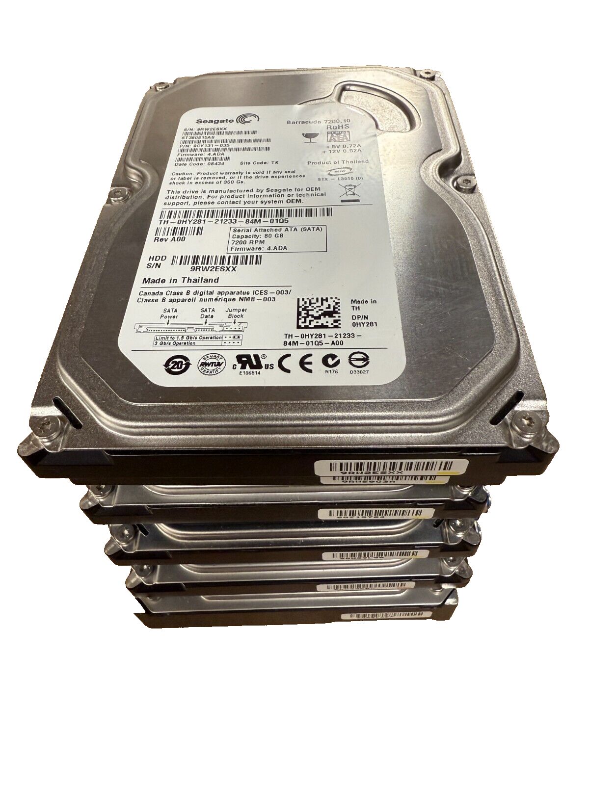 Seagate 1 TB BarraCuda 3.5インチ内蔵ハードドライブ（7200 RPM、64 MBキャッシュ、SATA 6 中古】1tb SATA 6?Gb/s 3.5? WD Blue 1TB Desktop Hard Disk Drive - 7200 RPM