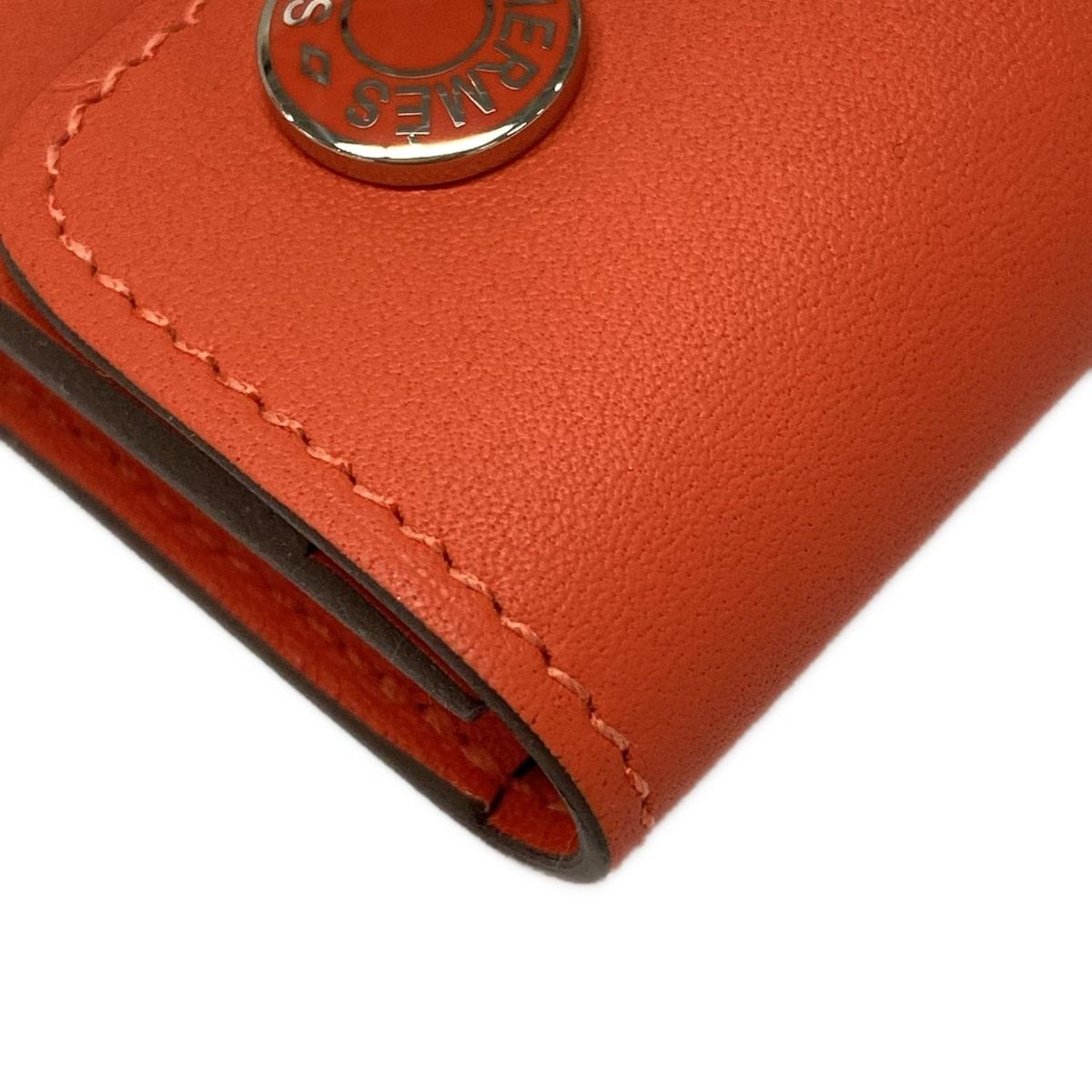 HERMES(エルメス) カードケース美品 エルメスナップ オレンジ  