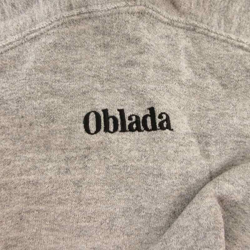 オブラダ Oblada HELLO 25SS アインシュタイン スウェット トレーナー プリント クロップド 刺繍 F グレー S2510CU17 /OU レディース オブラダ Oblada HELLO 25SS アインシュタイン スウェット