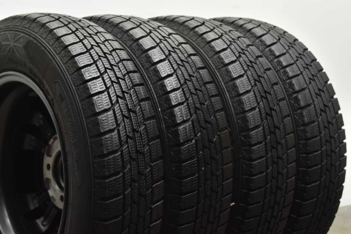 【軽自動車サイズ】ニルヴァーナ 13in 4.00B +42 PCD100 グッドイヤー アイスナビ6 145/80R13 N-BOX ワゴンR アルト タント ミラ ムーヴ