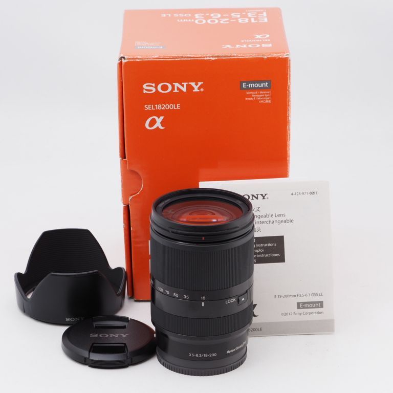 SONY ソニー 高倍率ズームレンズ APS-C E 18-200mm F3.5-6.3 OSS LE E