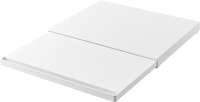 山崎実業(ヤマザキ) 【設置するだけ完成品】 キッチン家電下スライドテーブル ホワイト 約W45×D39〜64.5×H4cm タワー スライドラック 小物収納 小物置き 作業スペース 2105