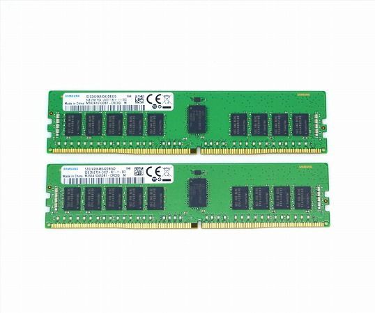 ◇Samsung 8GBx2枚セット16GB分 PC4-2400T-R DDR4 Registered ECC 2Rx8