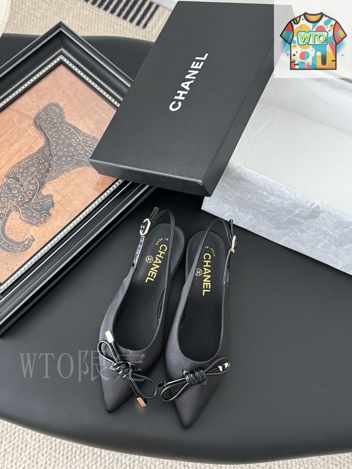 Chanel 25C ポイントトゥー メアリージェンヌシューズ02-1