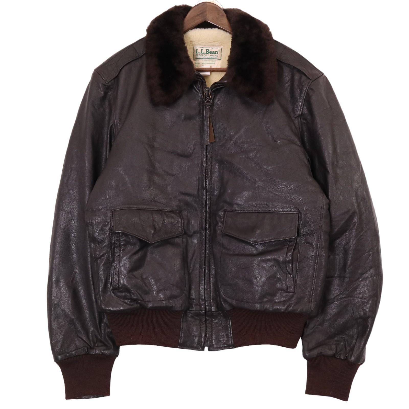 90年代 L.L.Bean エルエルビーン G-1 フライト レザージャケット 