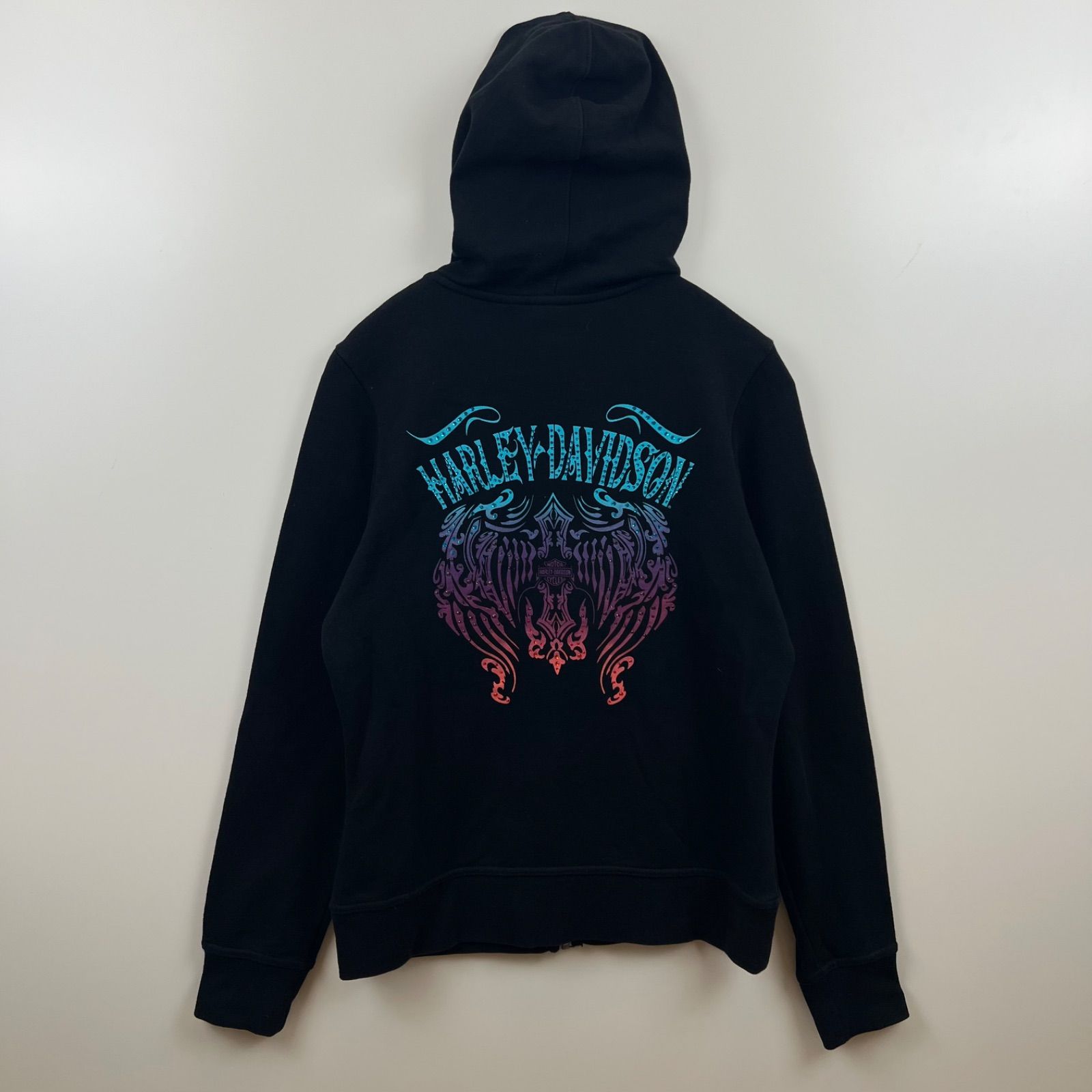 最新作売れ筋が満載 HARLEY-DAVIDSON archive grunge decoration zip hoodie S ジャケット・アウター