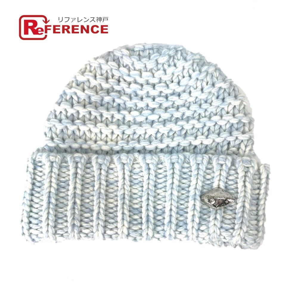 LOUIS VUITTON ルイヴィトン ニット帽 ロゴ メタルプレート