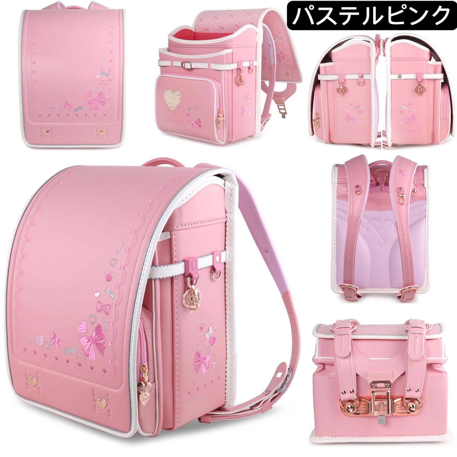 新作 ランドセル 6年保証 おまけ付き リボン結び&刺繍 女の子 - メルカリ