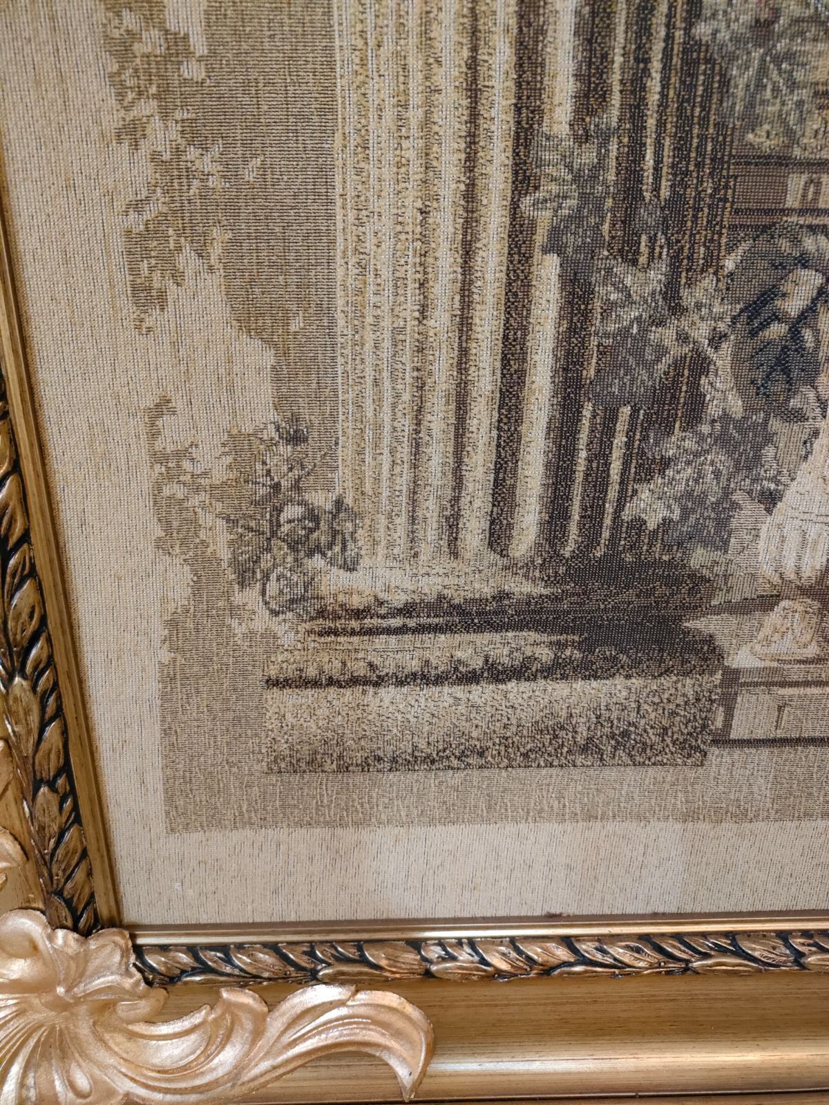 ゴブラン額 ゴブラン織り タペストリー イタリア製額 刺繍絵画 ゴブラン額 ゴブラン織り タペストリー イタリア製額 刺繍絵画